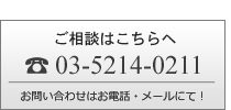 ご相談はこちらへ03-5214-0211