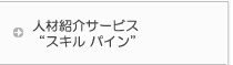 人材紹介サービス“スキル パイン